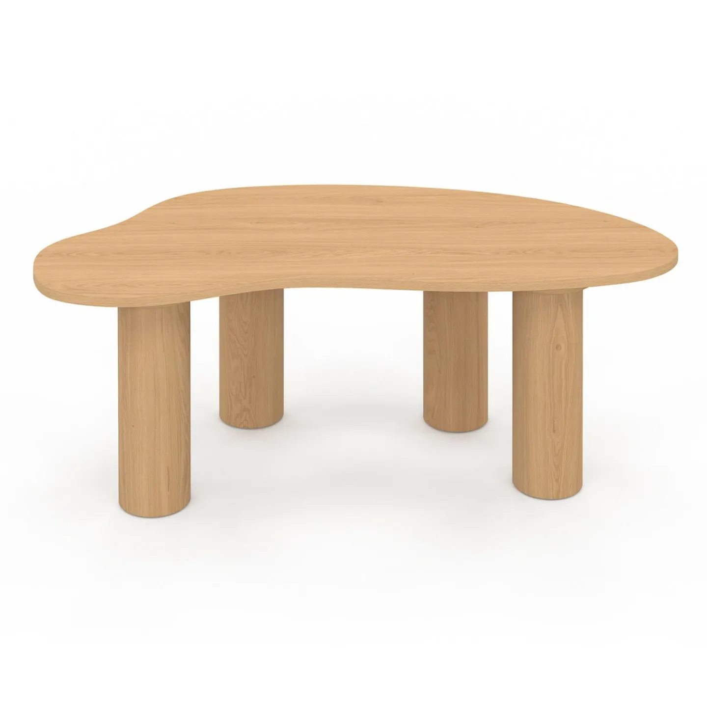 Table basse 100 cm bois effet hêtre style organic*IDMarket