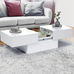 Table basse blanc brillant*IDMarket Online