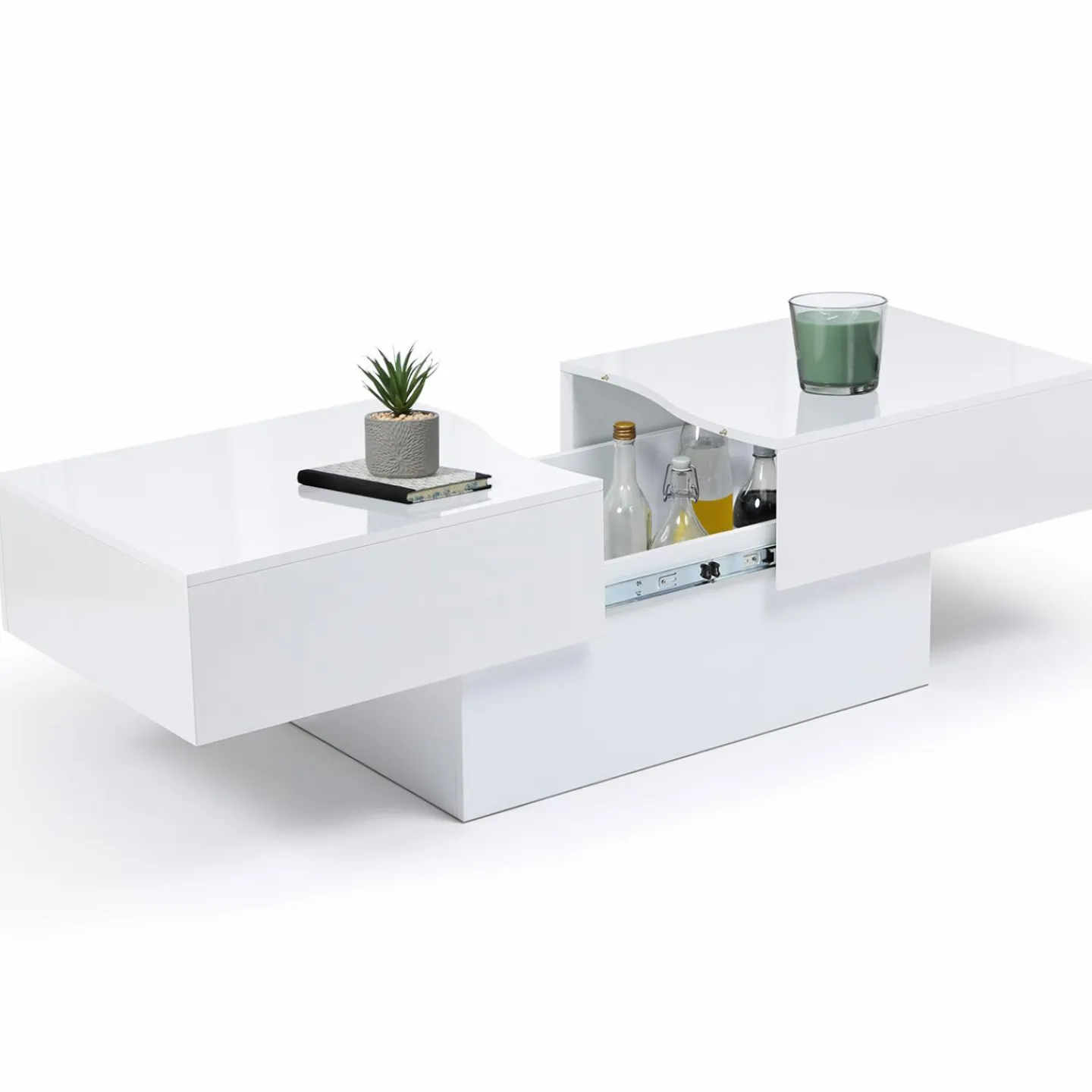 Table basse blanc brillant*IDMarket Online