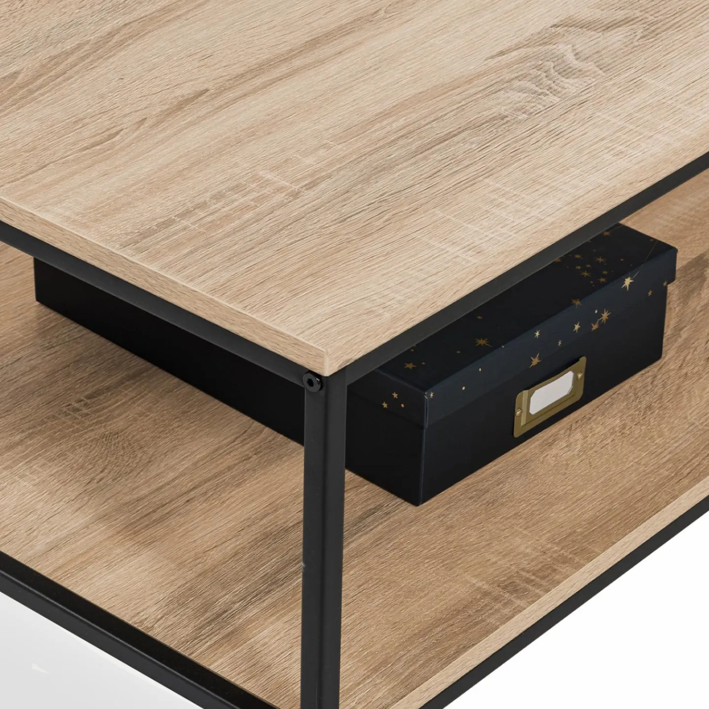 Table basse bois métal industriel*IDMarket Online