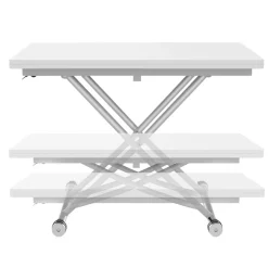 Table basse convertible en table à manger blanche*IDMarket Hot