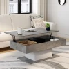 Table basse effet béton et blanc*IDMarket Clearance