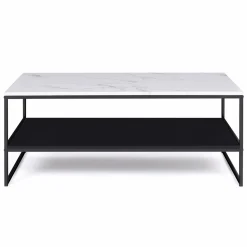 Table basse effet marbre double plateau*IDMarket Discount