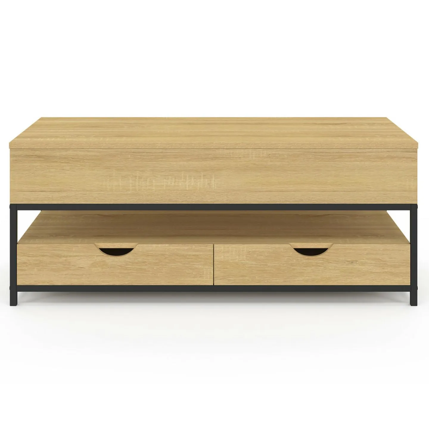 Table basse industrielle rectangulaire plateau relevable*IDMarket Best