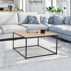 Table basse métal industriel carrée*IDMarket Best