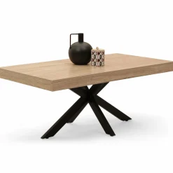 Table basse pied araignée bois et noir*IDMarket Hot