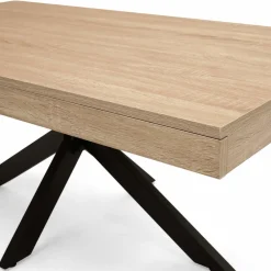 Table basse pied araignée bois et noir*IDMarket Hot