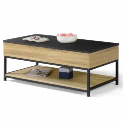 Table basse rectangle design industriel*IDMarket Hot