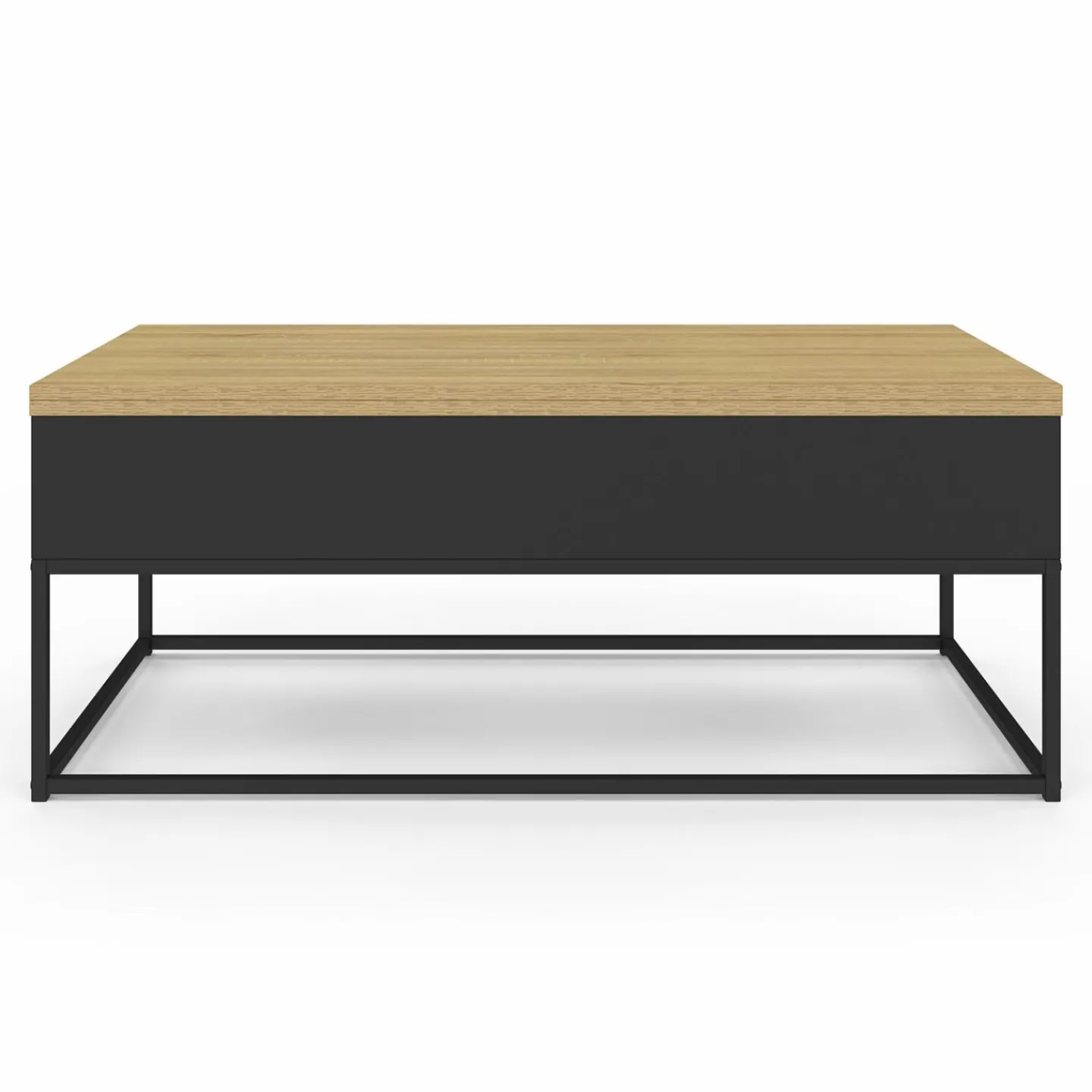 Table basse rectangulaire industrielle relevable et convertible pour manger*IDMarket Hot