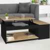 Table basse relevable bois noir et façon hêtre*IDMarket New