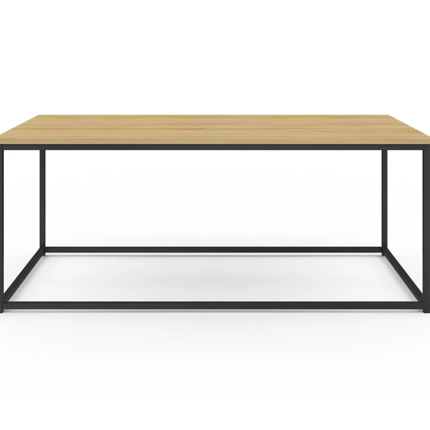 Table basse style industriel bois et métal noir*IDMarket