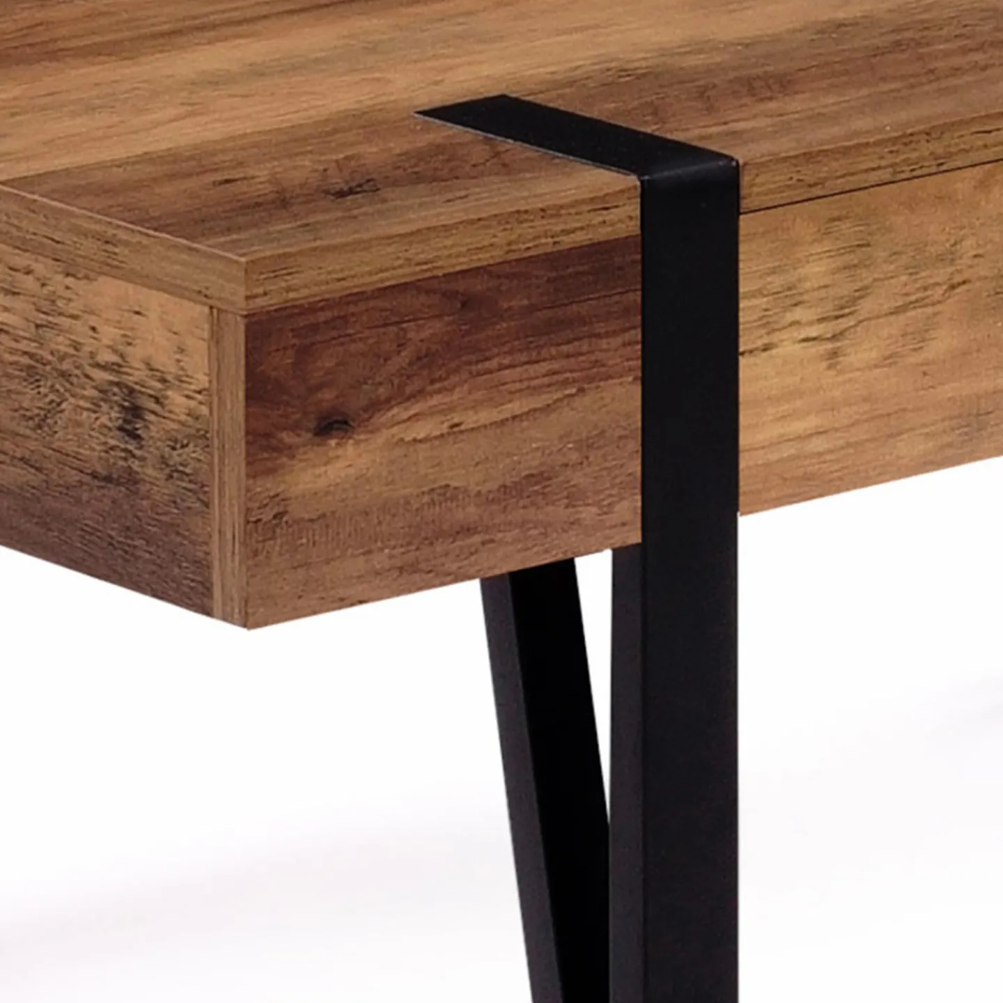 Table basse style industriel 1 tiroir pied épingle*IDMarket Clearance