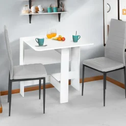 Table console blanche en bois*IDMarket Discount
