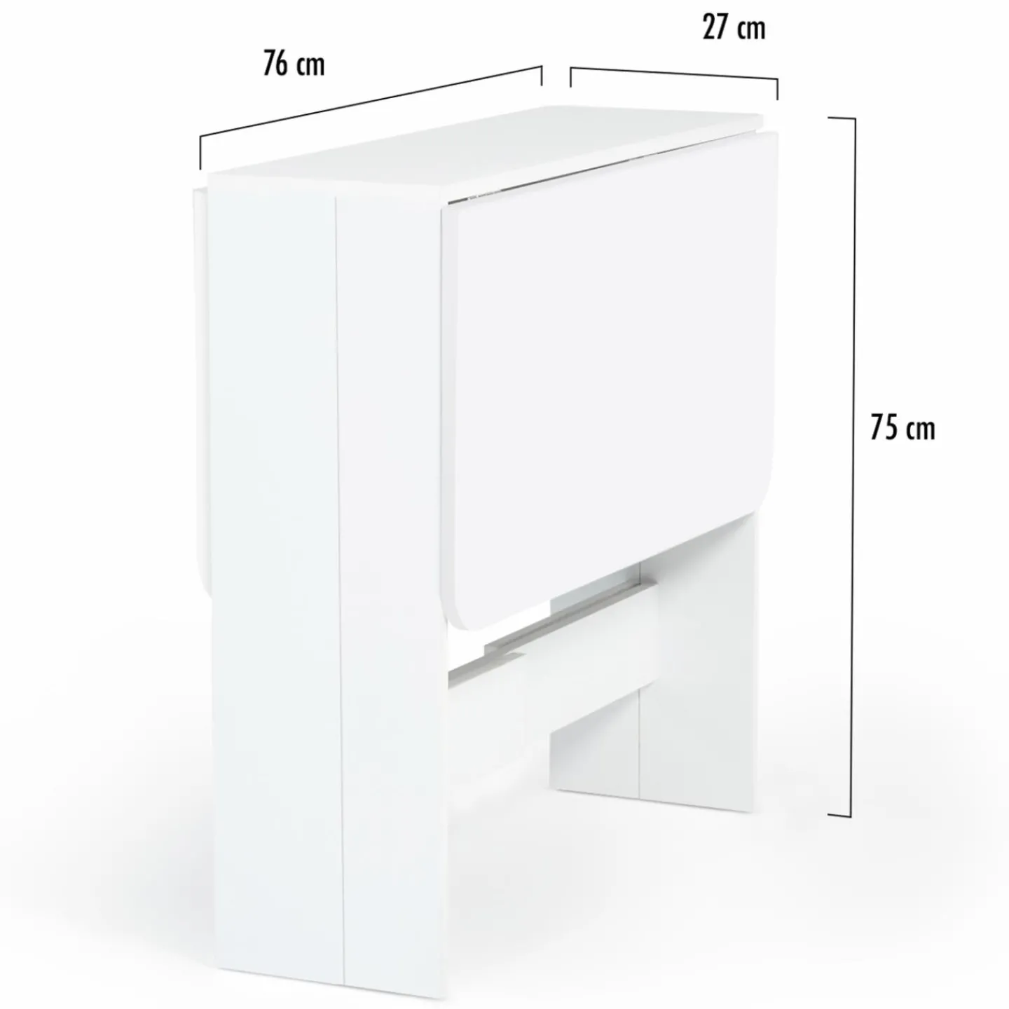 Table console blanche en bois*IDMarket Discount