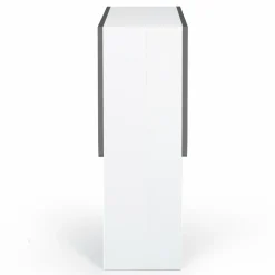 Table console blanche et grise en bois*IDMarket