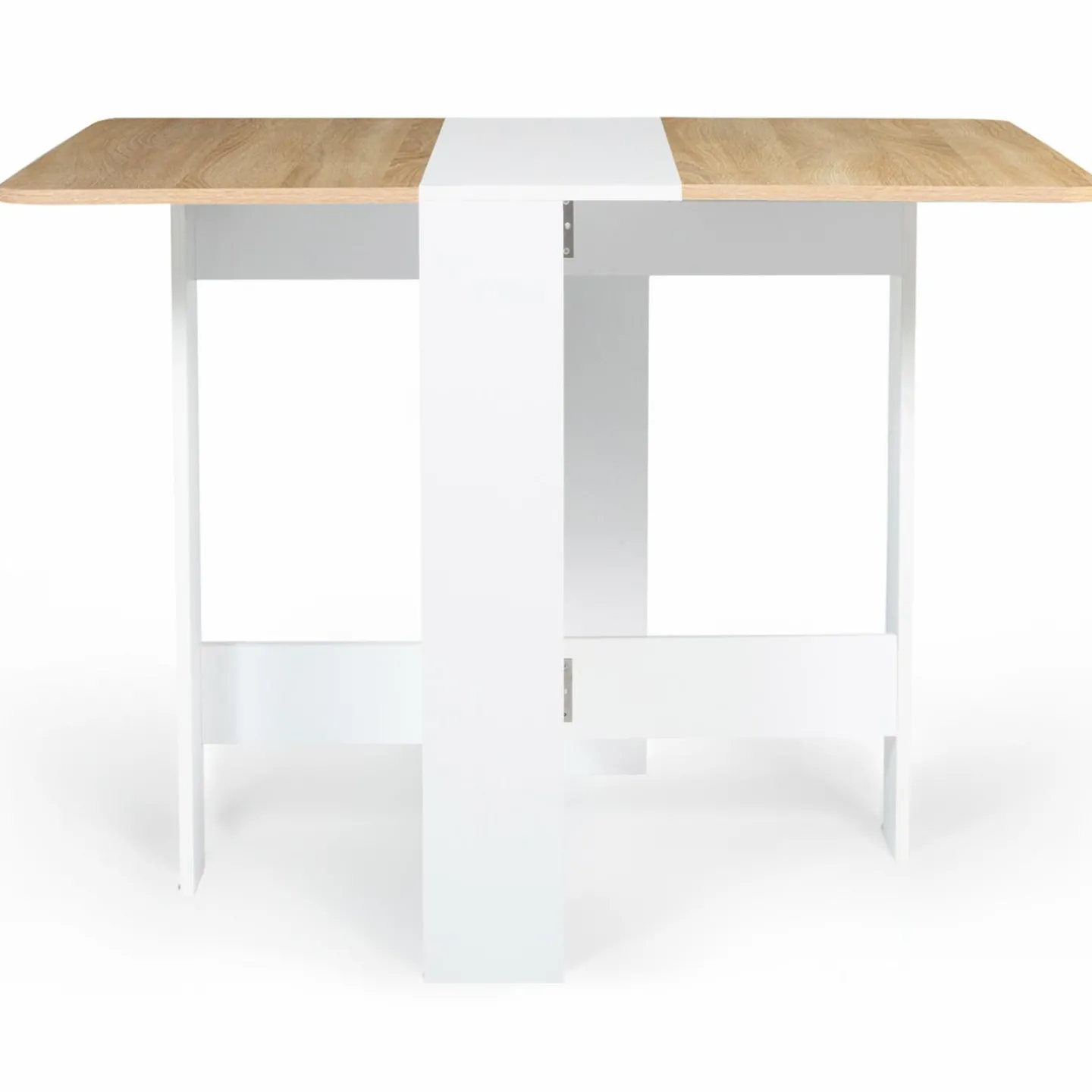 Table console bois blanc et imitation hêtre*IDMarket New