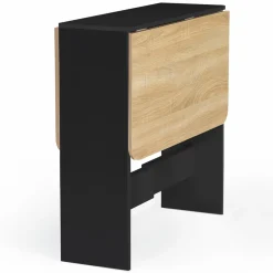 Table console bois noir et imitation hêtre*IDMarket Best