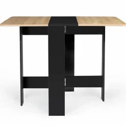 Table console bois noir et imitation hêtre*IDMarket Best