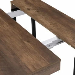 Table console extensible bois foncé 10 personnes*IDMarket Clearance