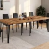 Table console extensible 10 personnesdesign industriel 235 cm*IDMarket Discount