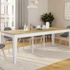 Table console extensible 10 personnes 235 cm bois et façon hêtre*IDMarket