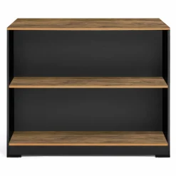 Table de bar îlot bois noir et plateau foncé*IDMarket Sale