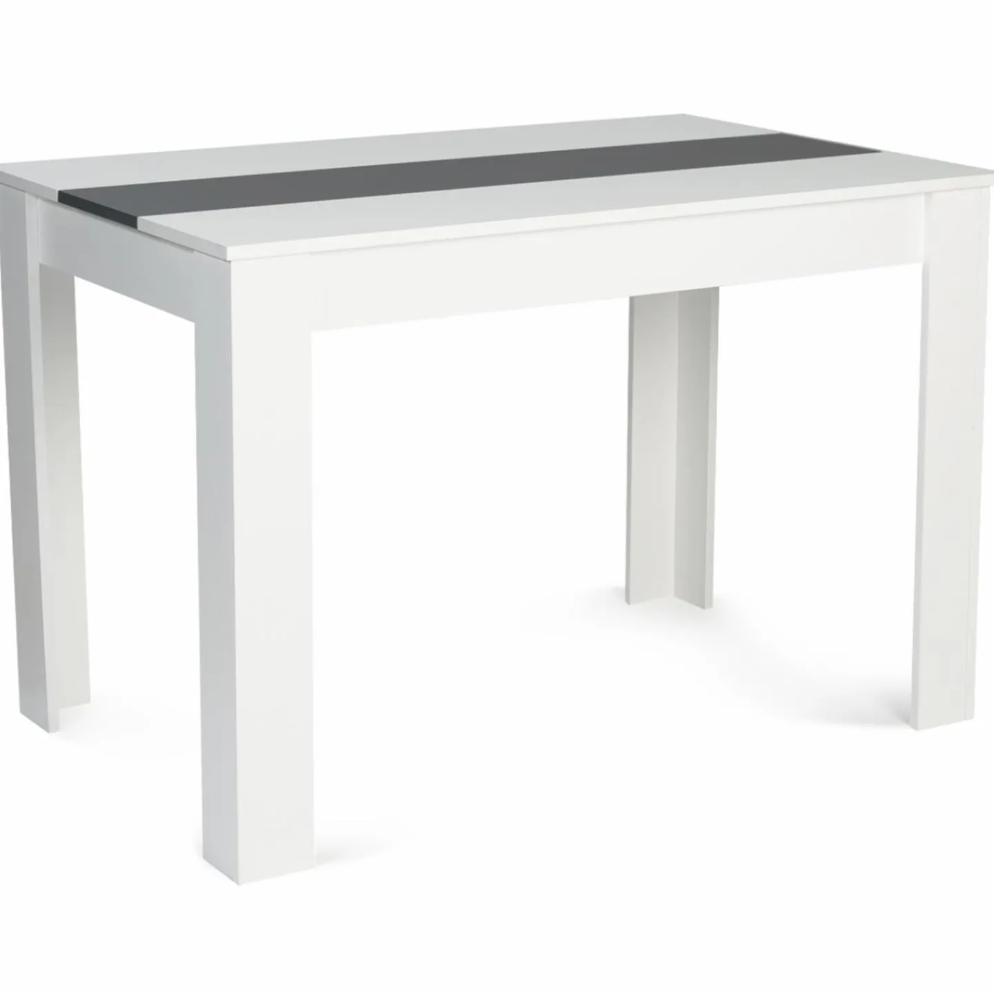 Table de cuisine 6 personnes blanche et grise*IDMarket New