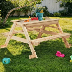 Table de pique nique enfant bac à sable*IDMarket Discount