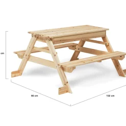 Table de pique nique enfant bac à sable*IDMarket Discount