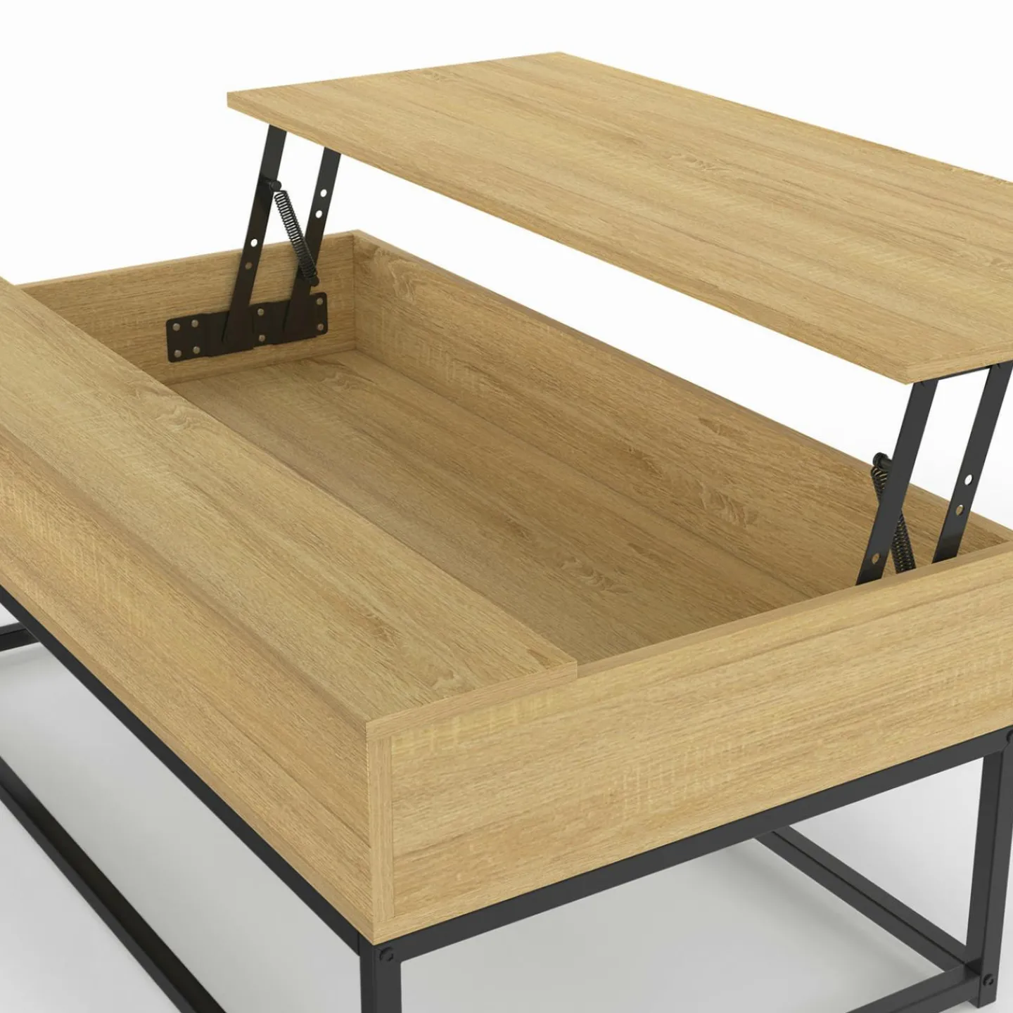 Table de salon industrielle avec plateau relevable*IDMarket Discount