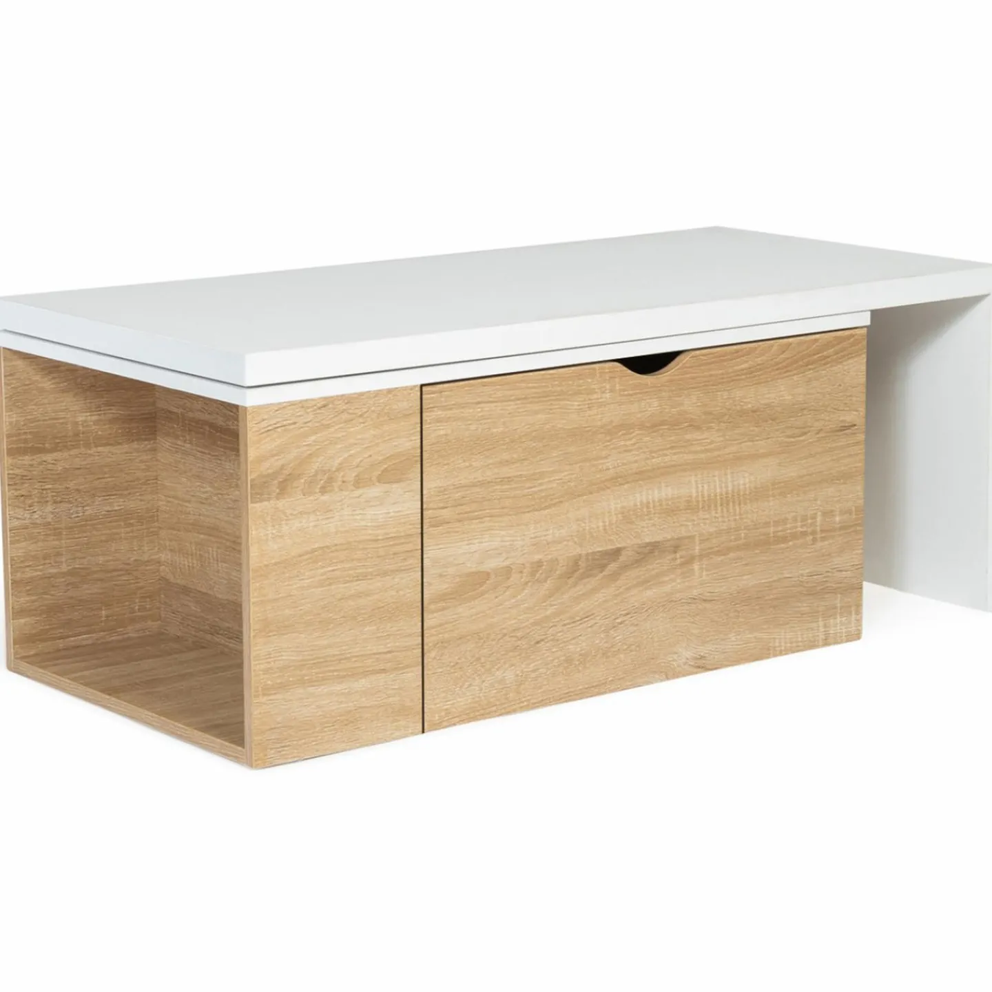 Table de salon rotative avec coffre de rangement*IDMarket