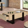 Table de salon style industriel avec tiroirs*IDMarket Hot