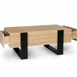 Table de salon style industriel avec tiroirs*IDMarket Hot