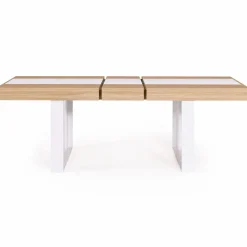 Table extensible 6 à 10 personnes bois et blanc*IDMarket Hot