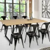 Table extensible moderne bois et métal*IDMarket Best