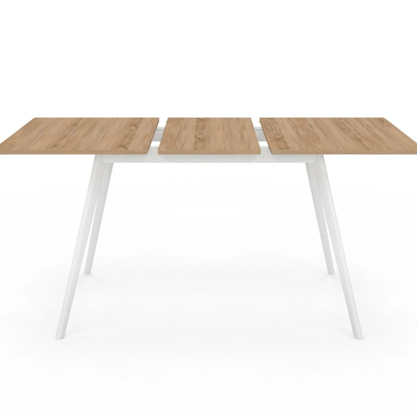 Table extensible scandinave bois et pieds blancs*IDMarket Hot