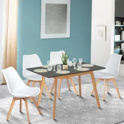 Table extensible scandinave grise anthracite*IDMarket Discount