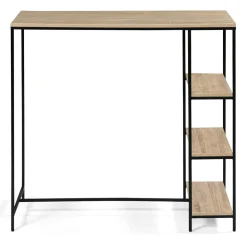 Table haute industrielle avec étagères*IDMarket Online