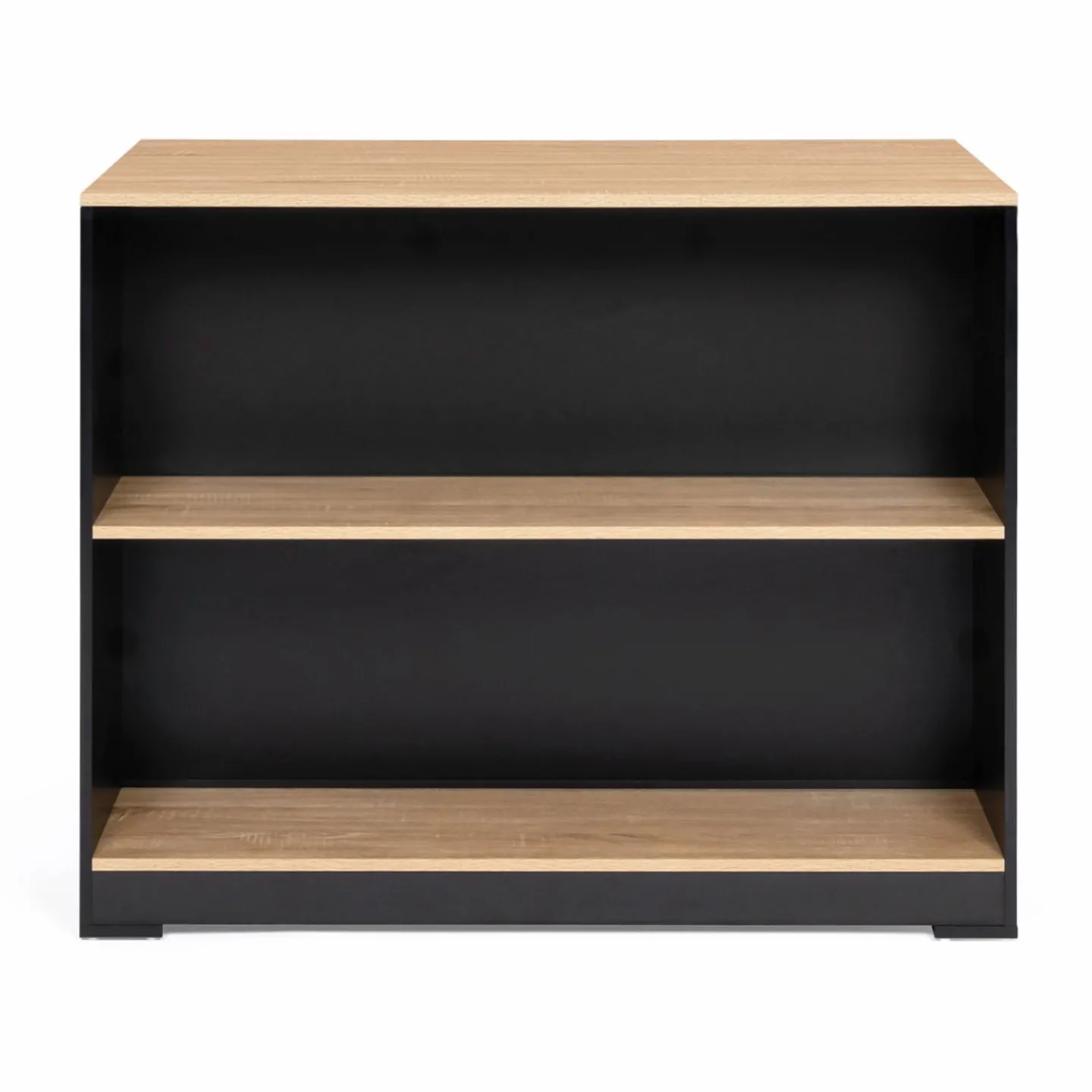 Table haute îlot de cuisine noir et bois*IDMarket Hot