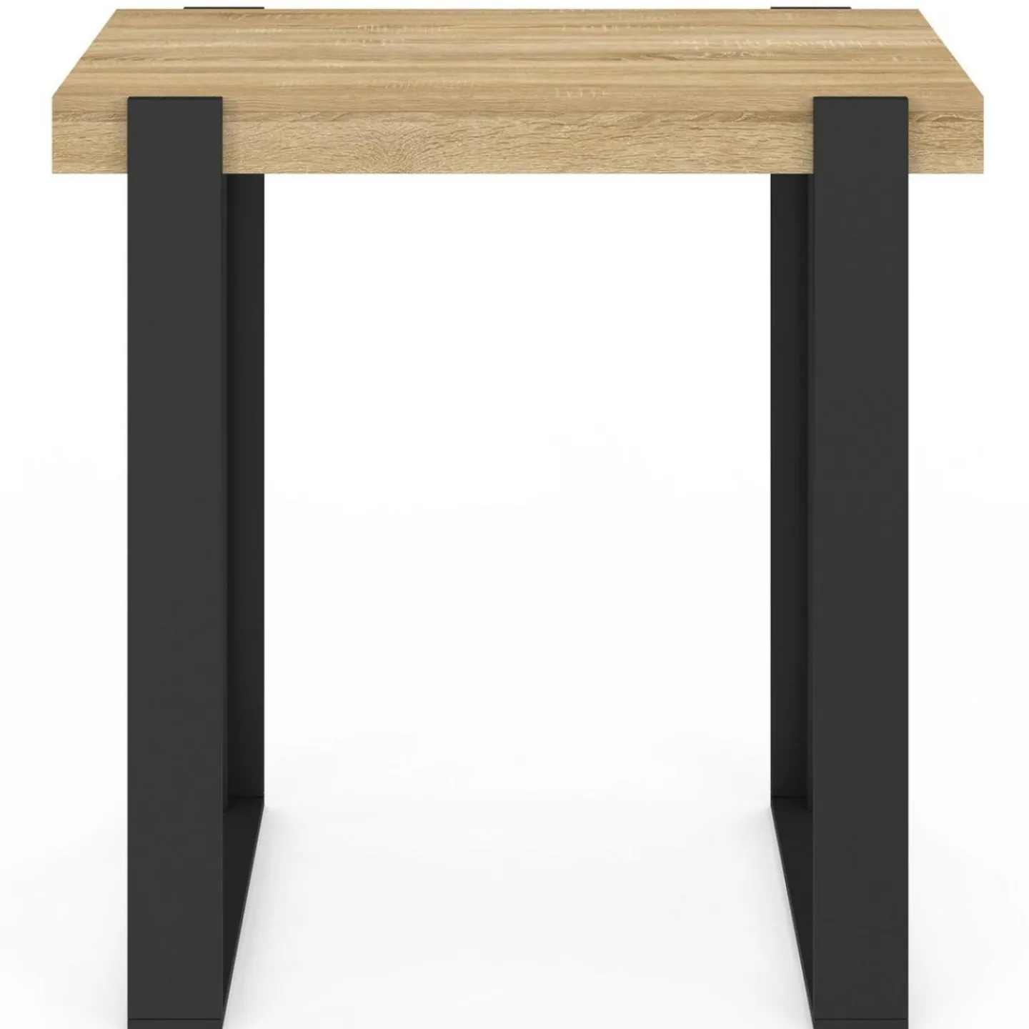Table haute mange debout noir et bois 113 cm*IDMarket