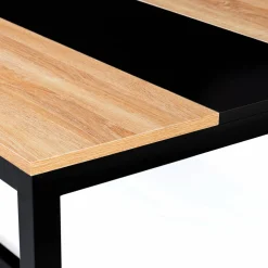 Table industrielle bois et métal 8 personnes 180 cm*IDMarket Hot