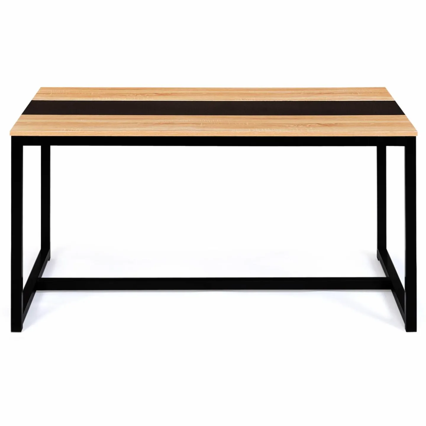 Table industrielle bois et métal 6 personnes 120 cm*IDMarket Clearance