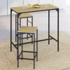 Table mange-debout style industriel avec 2 tabourets*IDMarket New