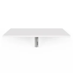 Table murale rabattable bois blanc 2 personnes L.70cm*IDMarket New