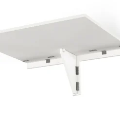 Table murale rabattable bois blanc 2 personnes L.70cm*IDMarket New