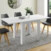Table salle à manger extensible blanche*IDMarket Discount