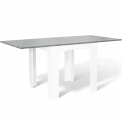 Table salle à manger extensible façon béton ciré*IDMarket Best