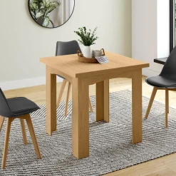 Table salle à manger extensible imitation hêtre*IDMarket Online