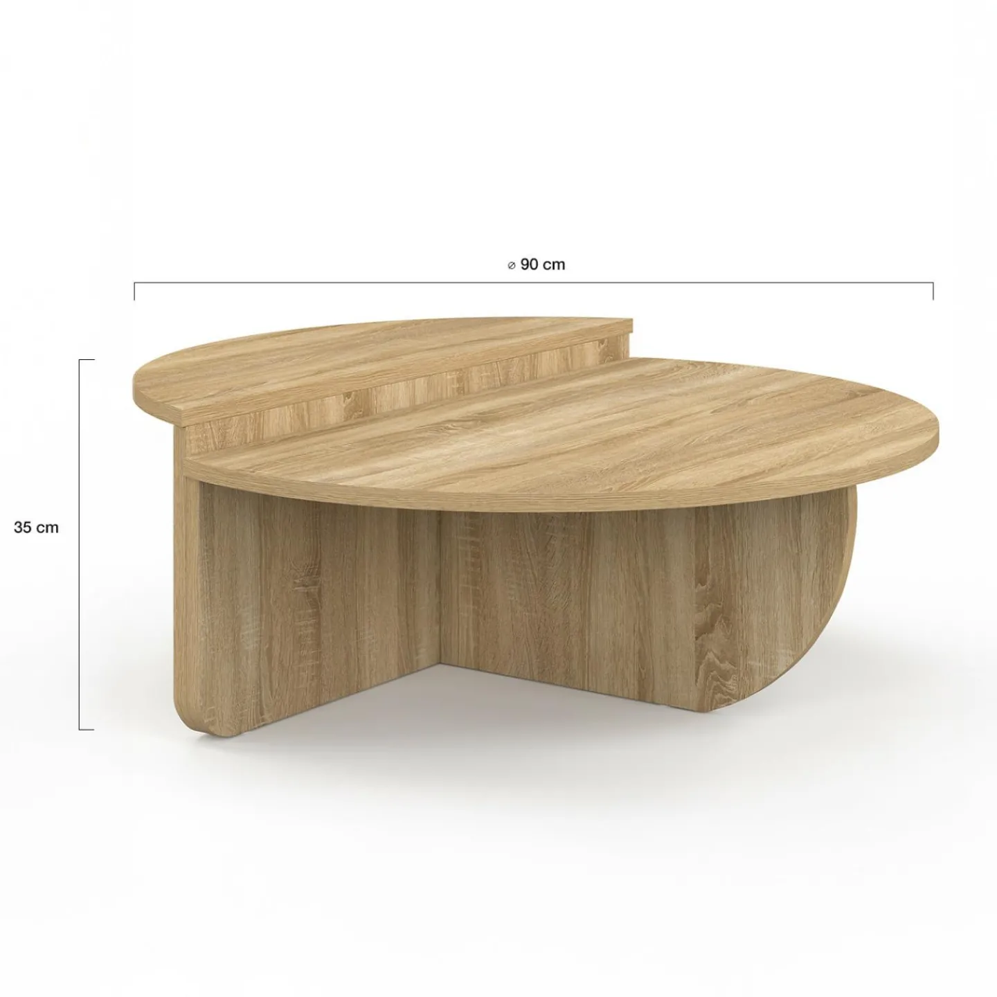 Tables basses rondes hêtre*IDMarket Sale