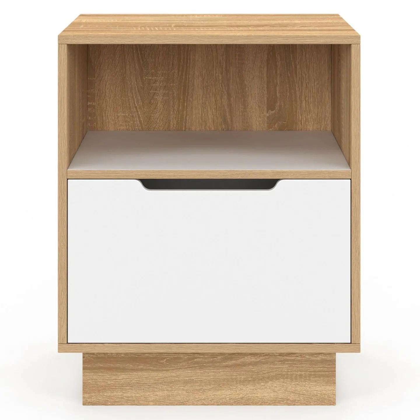 Tables de chevet 1 tiroir blanc hêtre*IDMarket Sale